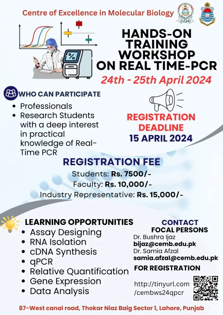 Hands-on Training Workshop on Real-Time PCR